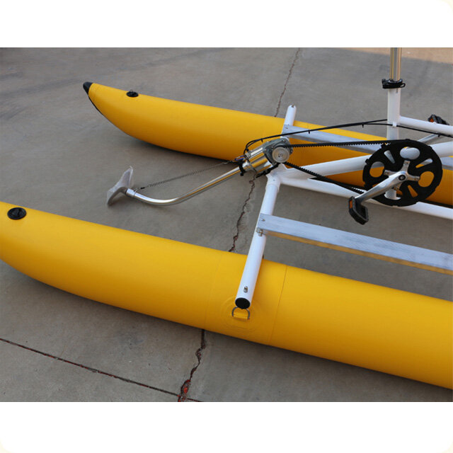Pontón Chiliboats de PVC, bicicleta acuática inflable, Pedal