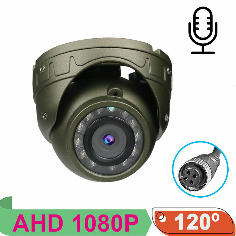 차량 내부 AHD 카메라, 버스, 트럭, RV 보안 시스템용, HD IR 야간 투시경, 헤비 카 감시 카메라, CCTV, 1080P, 12V