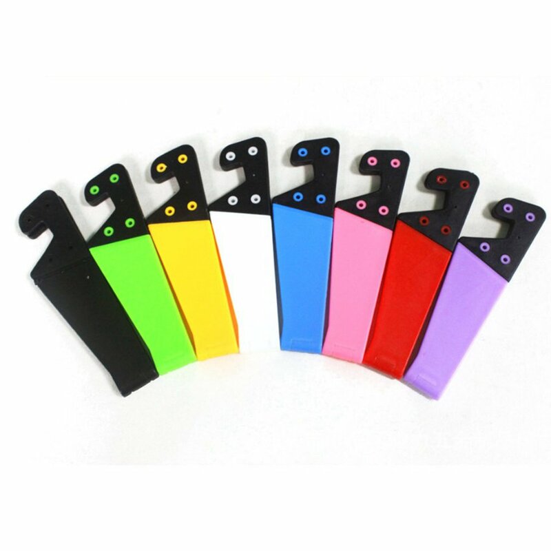 Universal Desktop Stand Colorful Portable Foldable V model Mobile Phone Mount Holder Stand Cradle For Cell Phone Portable