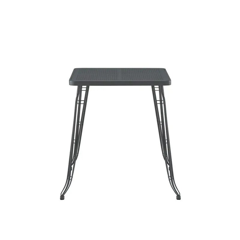 비스트로 펍 주방용 스틸 테이블, 42 인치, 높이 있는 다이닝 칵테일 테이블, 바 테이블, 회색