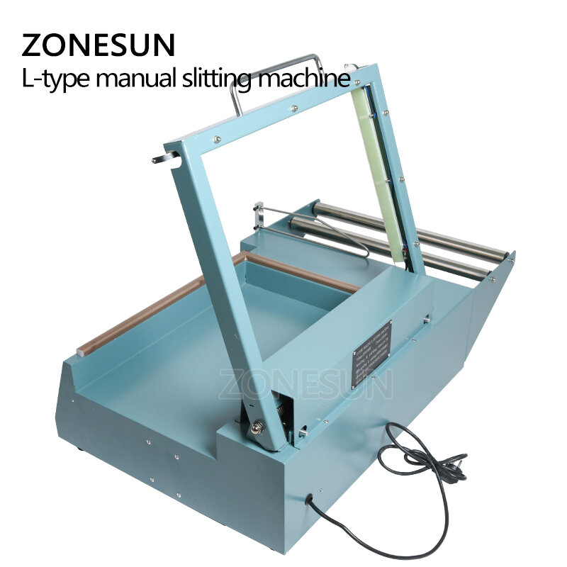 ZONESUN-máquina de corte y sellado de película retráctil, herramienta de sellado manual para embalaje de bolsas de plástico