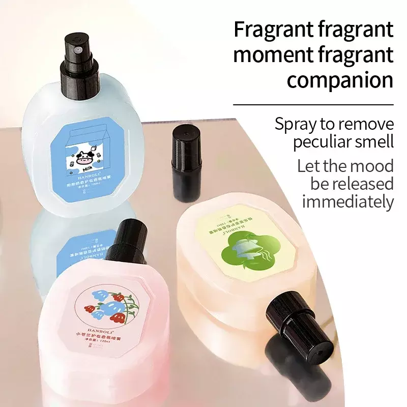 Ubrania Perfumy w sprayu Odświeżacz Roztocza Szafa Szafa Świeży środek do usuwania dezodorantu Mężczyźni Kobiety Odzież Zapach Długotrwały 120 ml