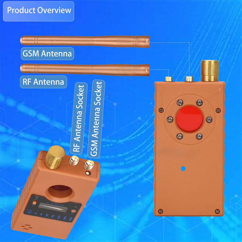 G529 bezprzewodowy wykrywacz sygnał RF detektor ukryte kamery Wifi GSM Audio Finder GPS Micro Cam Anti Bug skaner podwójna antena