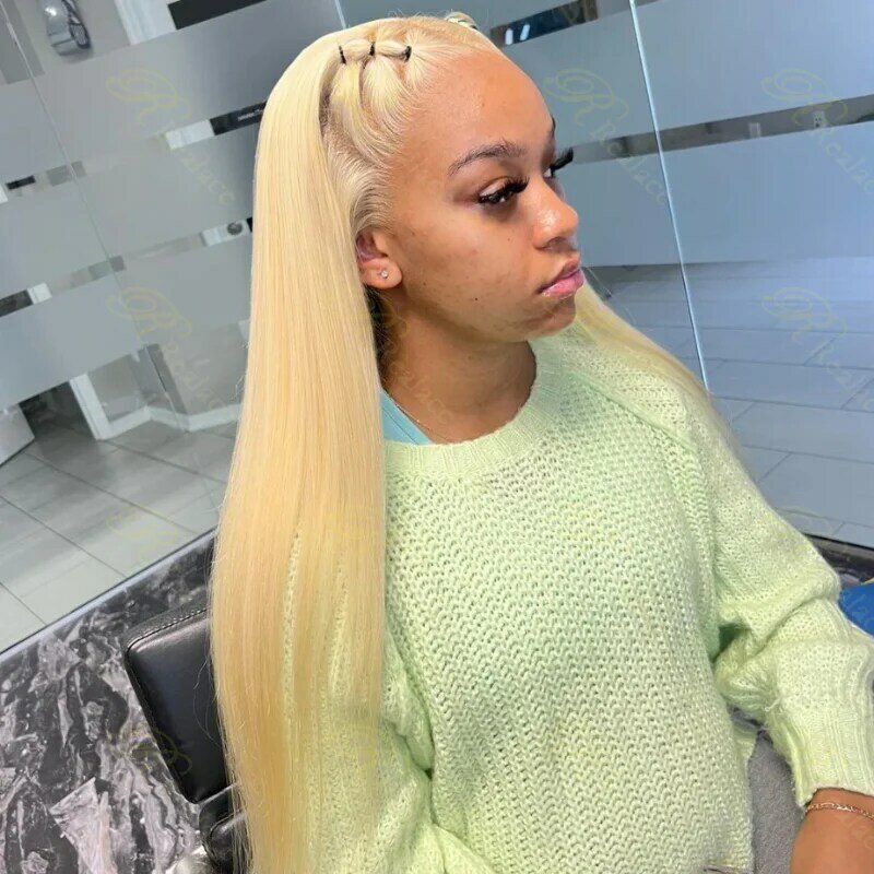 613 Honey Blonde Bone Straight Wig 13x6 HD Lace Frontal Wig for Women Choice 30 inch Long Glueless Wigs Human Hair Ready to Wear