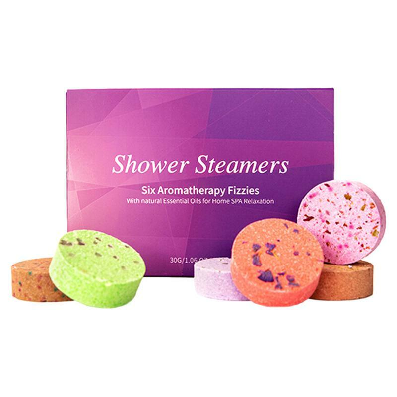 6pcs Aromatherapy shower Tablets Dried Flower Fragrance Fragrant Shower Tablets  Essencel Oil Stress Relief shower tablets