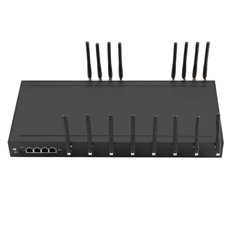 SIM Proxy WAN Router 8 Ports SMS VOIP Gateway Multi-service with wifi Networking Proxy Server