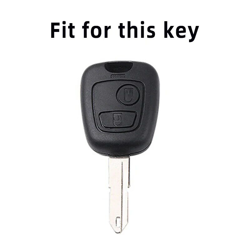 Voor Citroen C1 C4 Voor Peugeot 106 107 206 207 306 307 406 407 Auto Shell Fob Protector Tpu Auto remote Key Case Cover Accessoires