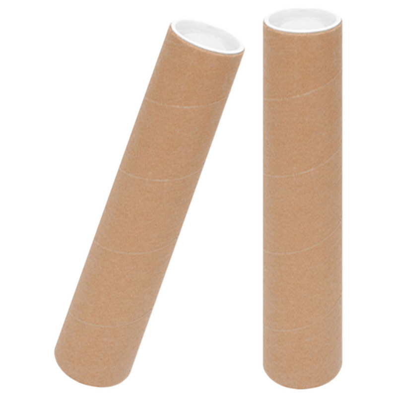 Tubos de almacenamiento de papel para carteles, tubos de alta resistencia para dibujo, soporte de Abs, impresiones, 2 piezas