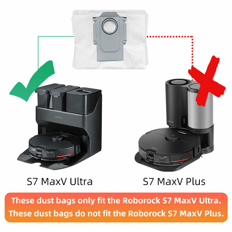 Sacchetto della polvere per Roborock S7 pro ultra / S7 MaxV Ultra / Q5 + / Q7 + / Q7 Max + / T8 S8 / S8 Pro ultra aspirapolvere parti di ricambio