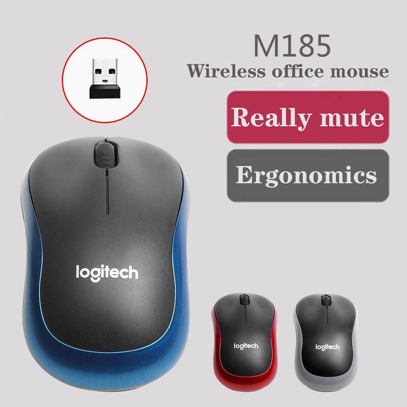 Logitech m185 drahtlose Maus 2,4 GHz USB 1000dpi 3 Tasten Silent Gaming optische Navigations mäuse für PC/Laptop Maus Gamer