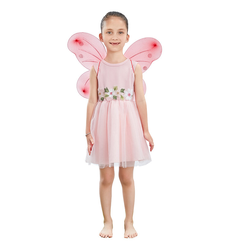 Costume d'Ailes de Papillon Légères pour Fille, Accessoires de ixd'Halloween et de Noël