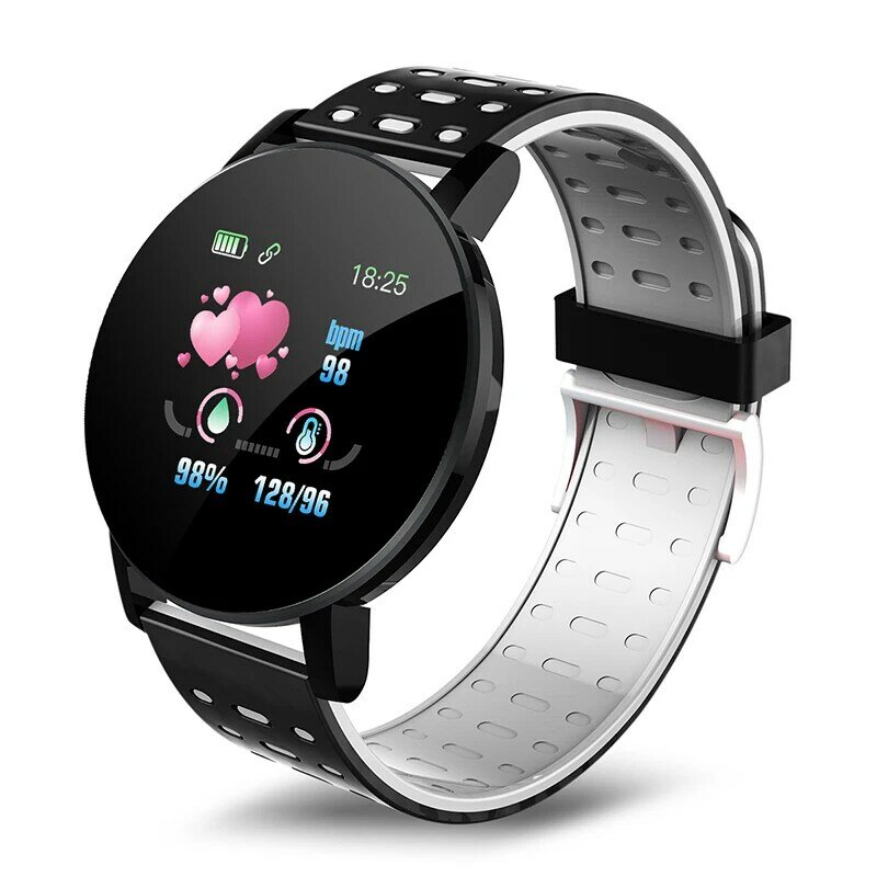 Sport dla dzieci inteligentny zegarek cyfrowy zegar wodoodporny Smartwatch dzieci tętno Tracker do monitorowania aktywności fizycznej zegarek 8-16 lat