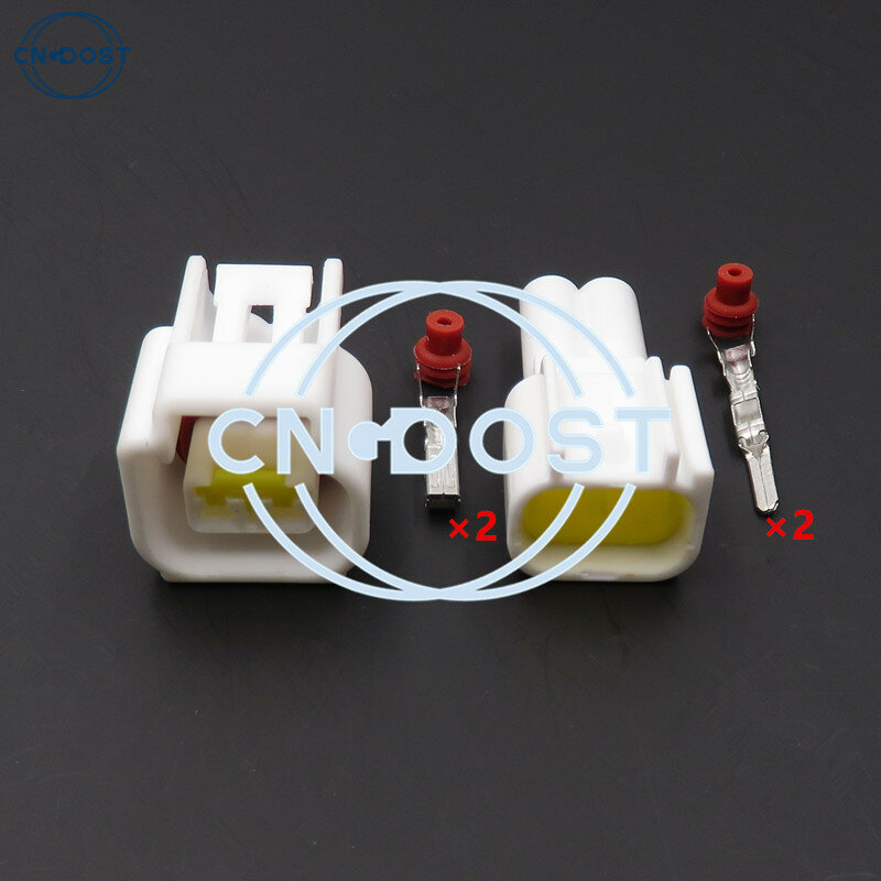 1 Set 2 Pin Automobile pacchetto ad alta tensione connettore bobina di accensione cablaggio bianco spina sigillata FW-C-2F-B FW-C-2M-B