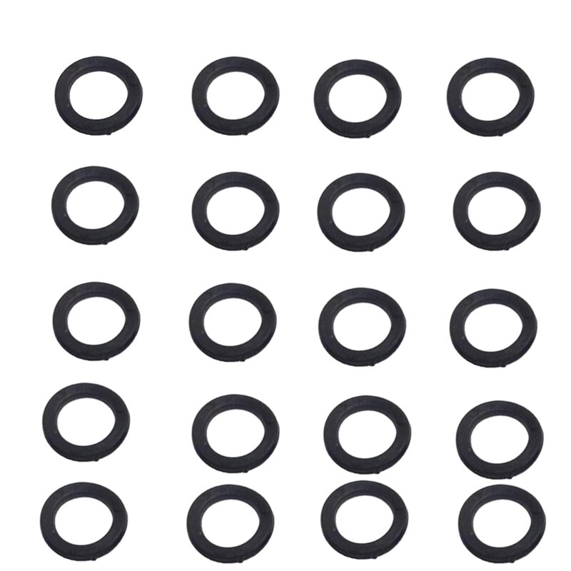 10/20pcs Dumbbell Rubber O-ring Dumbbell Bar Nut Fastening Washers For 1" Spinlock Dumbbell Nut Fitness Replacement Accessories
