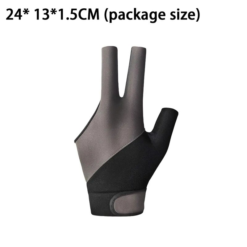 Rękawice bilardowe z 3-palcami, antypoślizgowe, odporne na zużycie, przenośne, wygodne, elastyczne