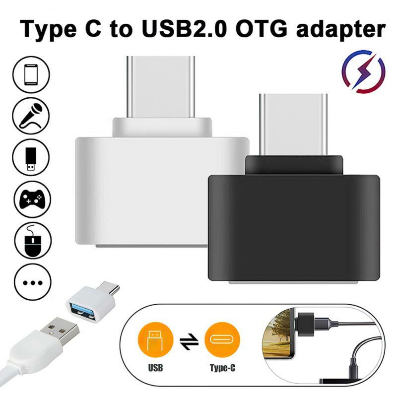 RYRA typ-C męski na USB 2.0 żeński konwerter na Tablet z systemem Android USB 2.0 Mini Adapter kablowy OTG Adapter konwerter OTG USB C