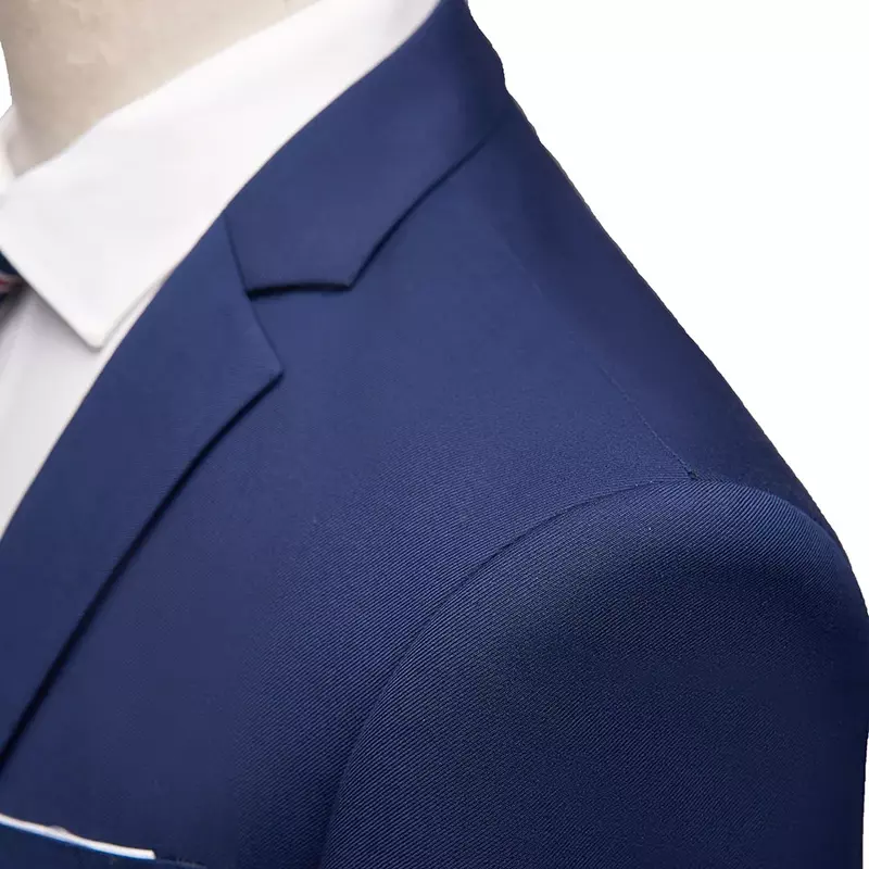 Blazer pernikahan 2 setelan bisnis pria, blazer celana panjang jaket penuh mewah elegan desain terbaru 2023 Slim Fit mantel celana panjang
