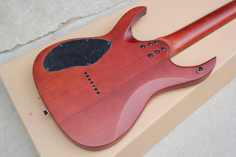 Guitarra Elétrica Com Rosewood Fingerboard, 7 Cordas, 24 Trautas, Tomada De Fábrica