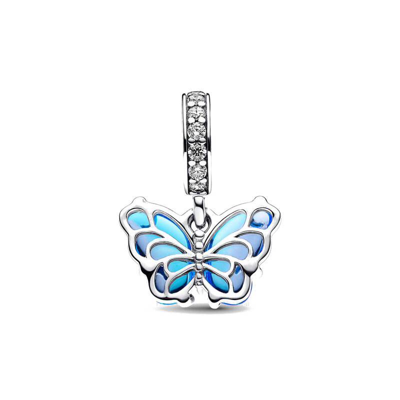 2024 nowy 925 srebro motyl jaskółka trawa na szczęście ośmiornica wisiorek Charms koralik fit oryginalna bransoletka DIY kobiety biżuteria