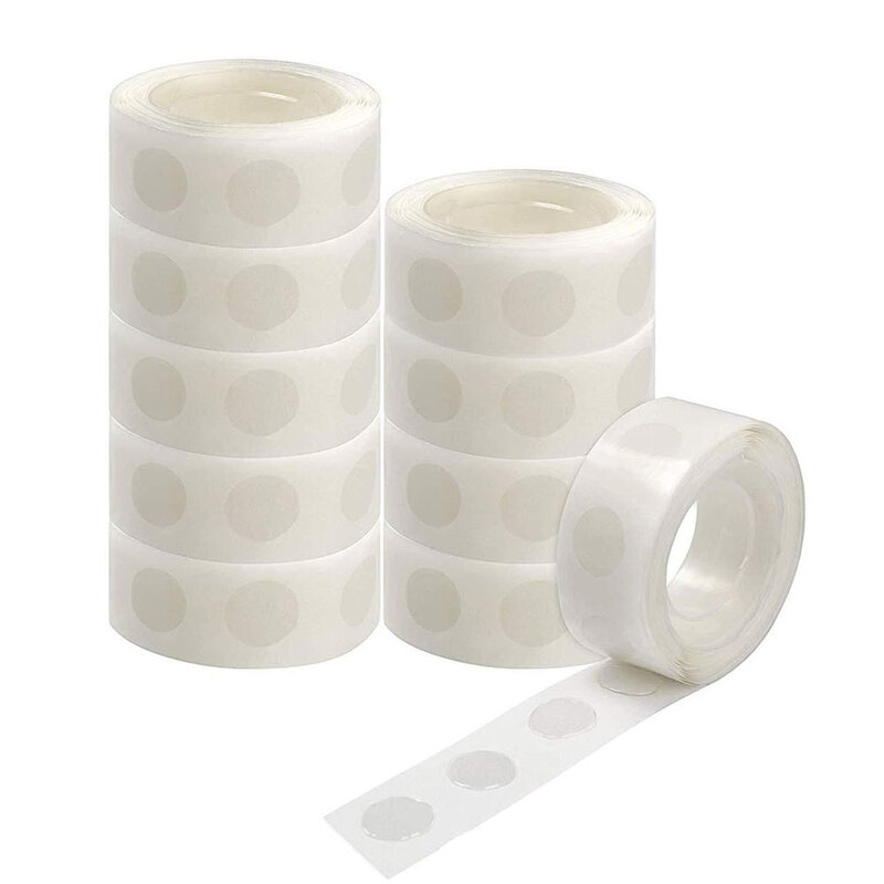 100pcs/Roll Transparent Dots Glue Removable Double Sided Tape Adhesive For DIY Birthday Wedding Party Home Decoration