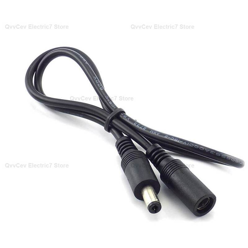 12V DC Power Supply Cable Extension Cord Female to Male 5.5mmx2.1mm Plug Adapter For CCTV Camera LED Light Strip