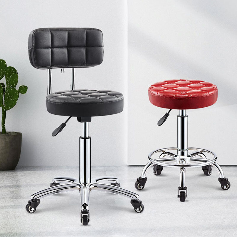 Krzesła fryzjerskie meble Salon kosmetyczny fryzjerski stylizacja krzesło obrotowe do golenia do podnoszenia koła pasowego okrągły stołek na zamówienie