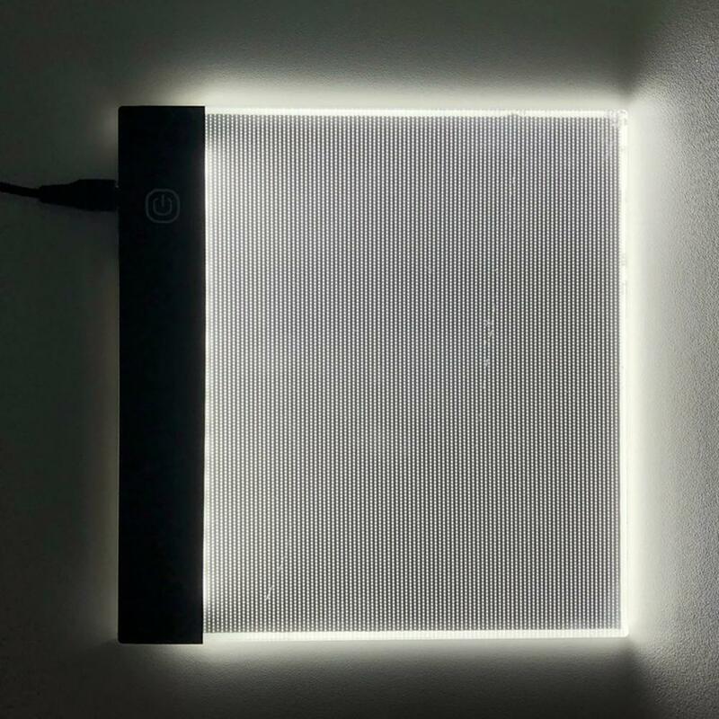 บอร์ดวาดรูป A5ปรับความสว่างได้บางเฉียบปลั๊กแอนด์เพลย์เขียนภาพ LED กระดานติดตาม A5ชุดแผ่นแสง DIY