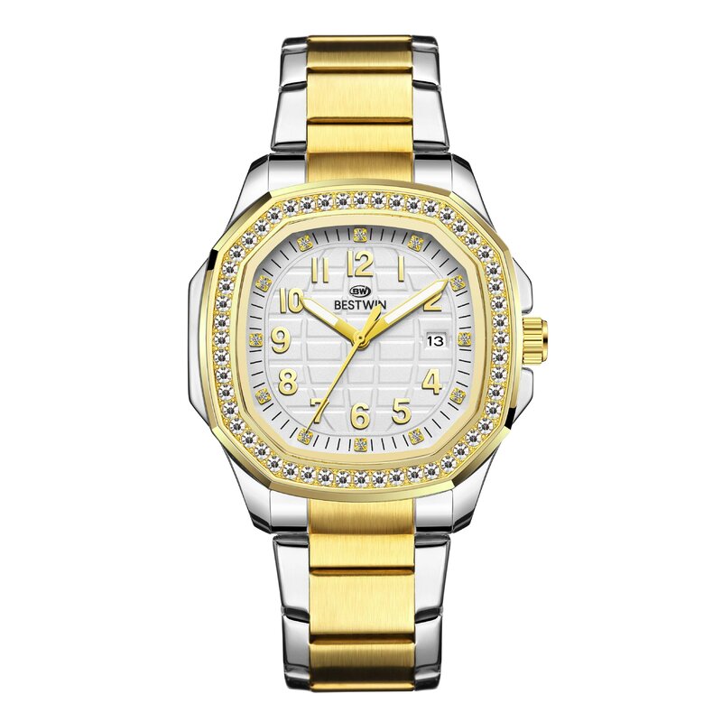 ساعات ذهبية 2023 للرجال والنساء ساعة كوارتز ماركة فاخرة أنيقة للرجال والسيدات ساعة معصم للنساء ساعة Relogio Feminino