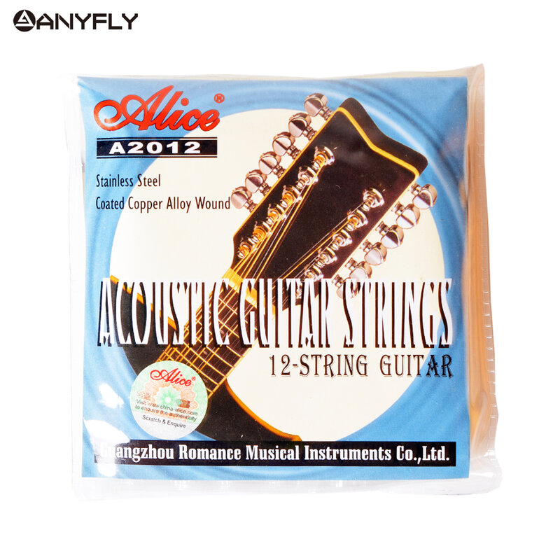Струны для акустической гитары Alice A2012, 12 струн, 010-026, 1 комплект