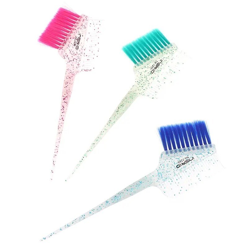 1PC Soft Fibre Hair Brushes Glitter Tint Dye Hair Brush  Fluffy Comb Barber Hair Dye Hair Brush Fashion Hairstyle Design Tool