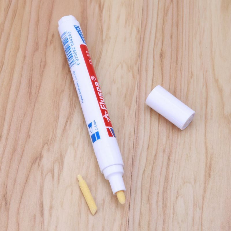 4 pçs telha argamassa caneta branco renovar marcador de reparo com substituição ponta nib para restaurar o olhar de linhas de argamassa telha caneta