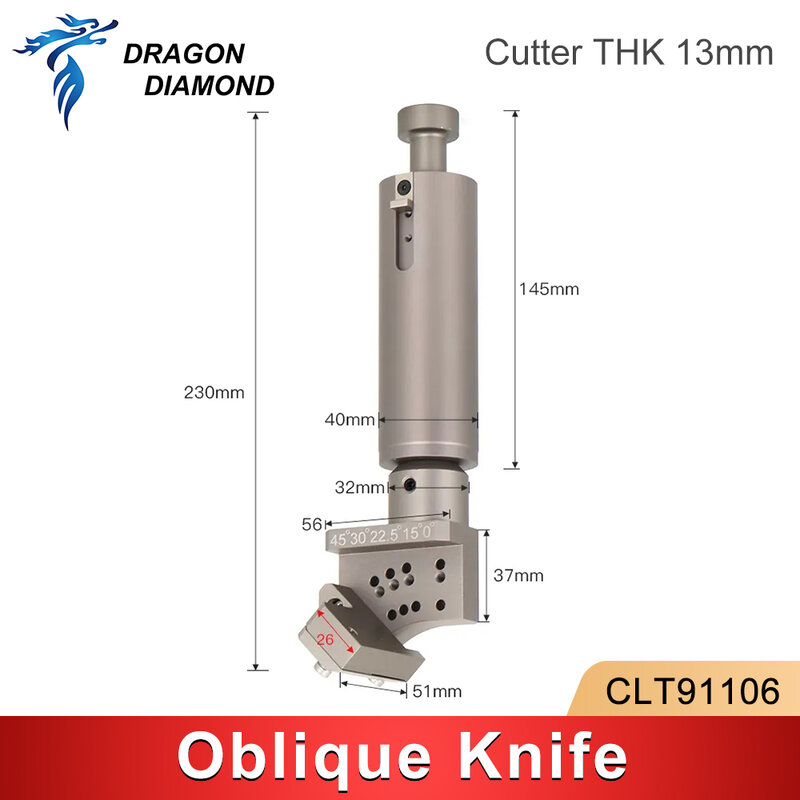 Couteau Oblique à Tête Vibrante en Cuir CNC, Machine de Gravure et de Découpe Publicitaire, CLT91106