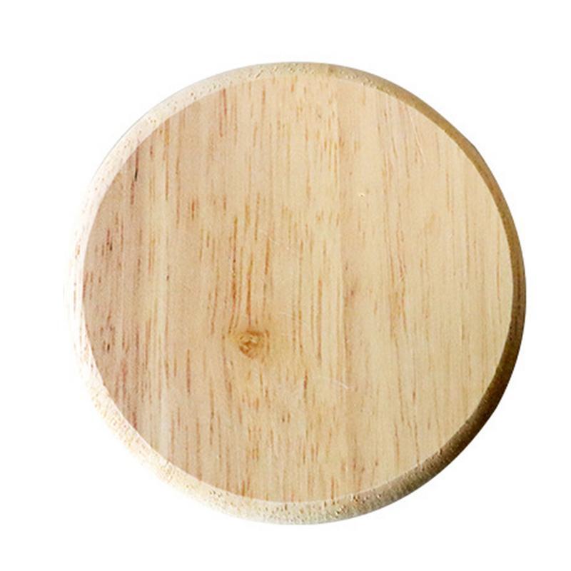 Wooden Coasters Tea Coffee Cup Pad Durable Heat Resistant Round Bowl Teapot Mat Tableware Home Decoration Supplies DIY Coasters