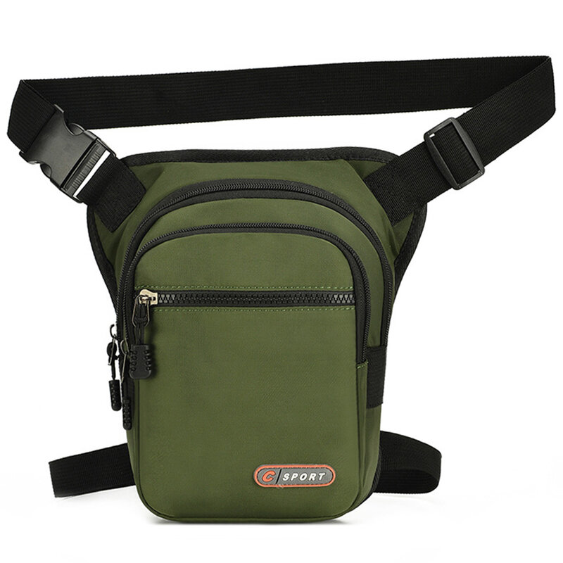 Tas pinggang nilon selempang tas bahu tinggi dapat disesuaikan desain kapasitas besar untuk luar ruangan perjalanan berkemah kasual