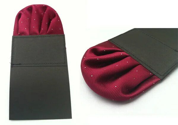 Pañuelo de poliéster liso para hombre, accesorio de 8x18CM, cuadrado con bolsillo, color morado y vino, venta al por mayor