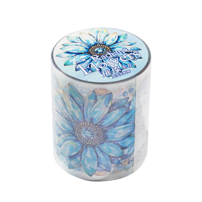 4 confezioni/lotto Radiant Starry Flowers series pennarelli album fotografico decorazione PET tape