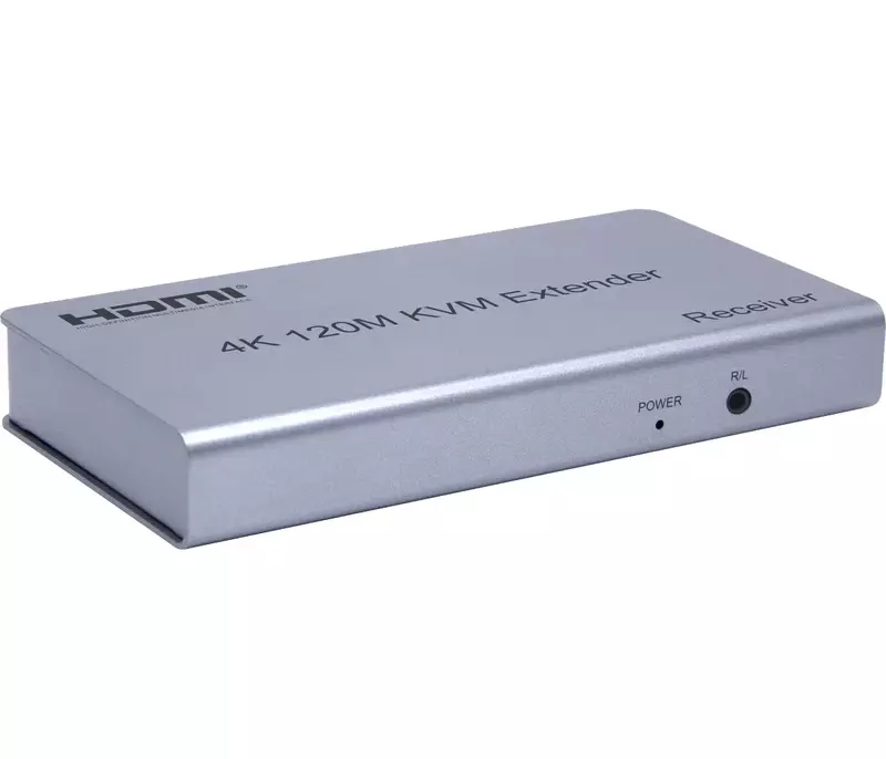 4K 120M USB HDMI KVM Extender tramite Cat5e Cat6 Rj45 cavo Ethernet trasmettitore Video e ricevitore supporto Loop tastiera IR Mouse