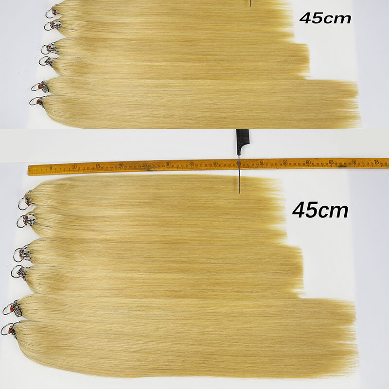 Plumas de cabello humano 100% para mujer, extensiones de cabello liso de 18-24 pulgadas, color rubio, lote de 200 unidades