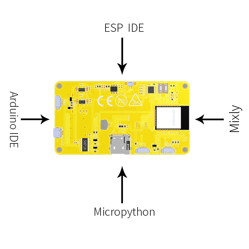 ESP32 Arduino LVGL Placa de desarrollo WIFI y Bluetooth 3,5 "320*480 pantalla de visualización inteligente 3,5 pulgadas módulo LCD TFT táctil capacitivo