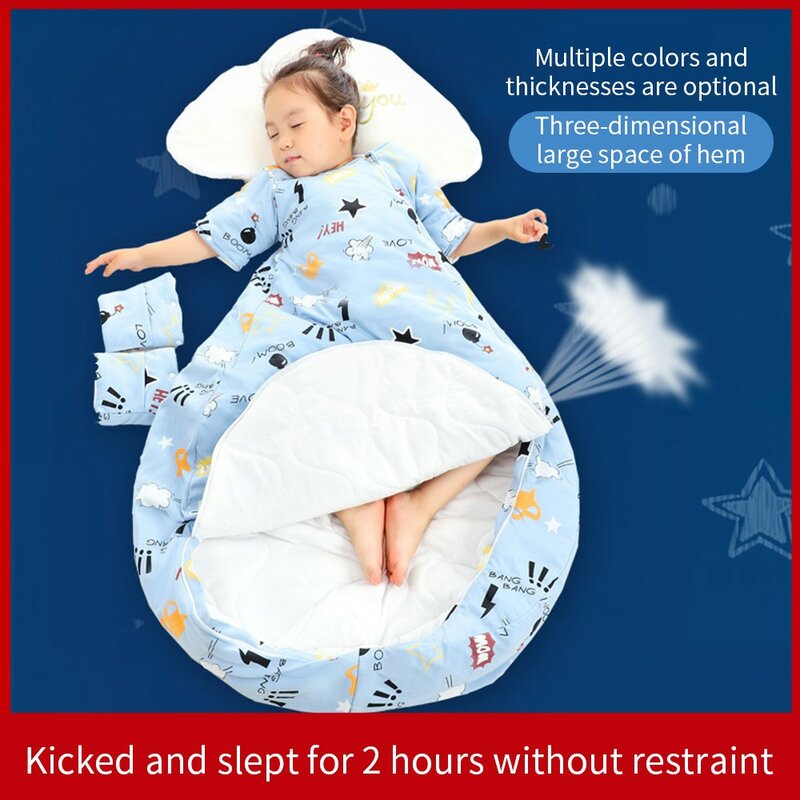 Saco de dormir de franela gruesa para niños, pelele infantil antipatadas, saco de dormir para bebés, Otoño e Invierno