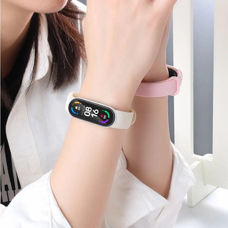 Sinhgey Siliconen Band Voor Xiaomi Band 3 / 4 Zachte Siliconen Band Armband Vervanging Polsband Voor Mi Band 5 / 6 Horlogeband