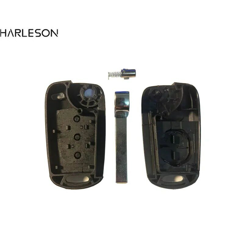 Penggantian 3 tombol untuk Kia Venga kunci jarak jauh 2009-2014 Fob mobil Fob penutup rumah kunci jarak jauh Shell casing Flip lipat