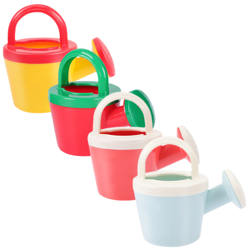 Arrosoirs de plage en plastique pour enfants, petits jouets pour jardin, douche pour garçons, 4 pièces