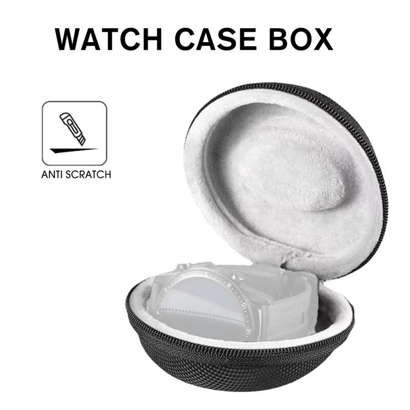 Reise tragbare Aufbewahrung sbox für einzelne Uhr schock-und schlag fest für Huawei Apple Smart Reiß verschluss box Universal uhr b q2o8