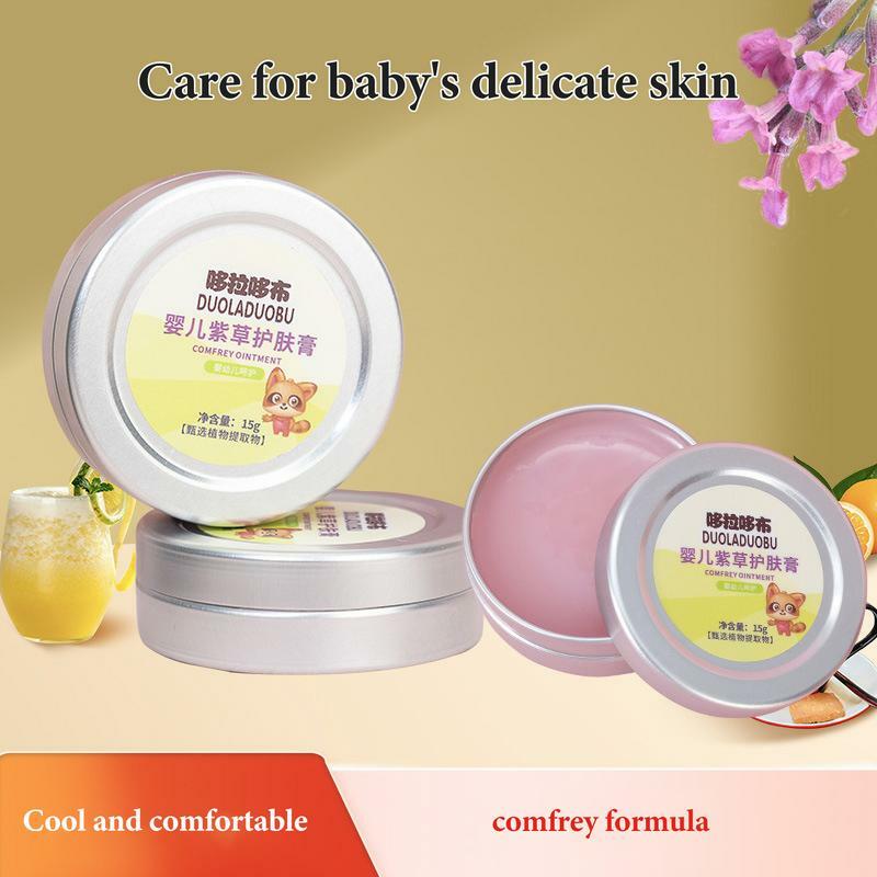 Kid's Skin Soothing Balm Natural Comfort Soothing 15g Comfrey Balm Gentle And Safe Skin Repair Tool For Travel Home Camping