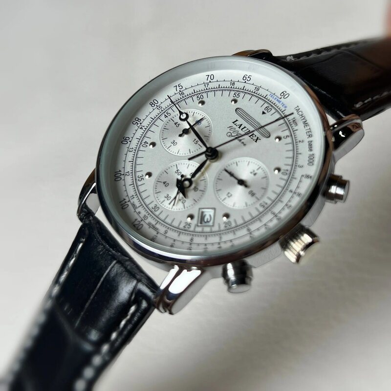 Neue Luxusmarke Zeppelin mit dem gleichen Tauchen multifunktion alen Timing-Code Uhr Leder armband Herren Quarzuhr Geschenk Armband