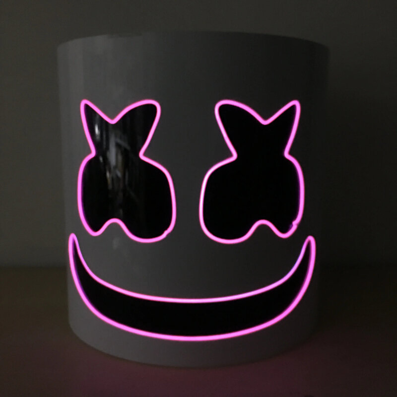 LED Luminous Máscara Decorativa, Iluminando o Capacete, Boate, Dança, DJ Clubwear, Desempenho de Palco, Adereços Chapelaria, Música, Traje Rave
