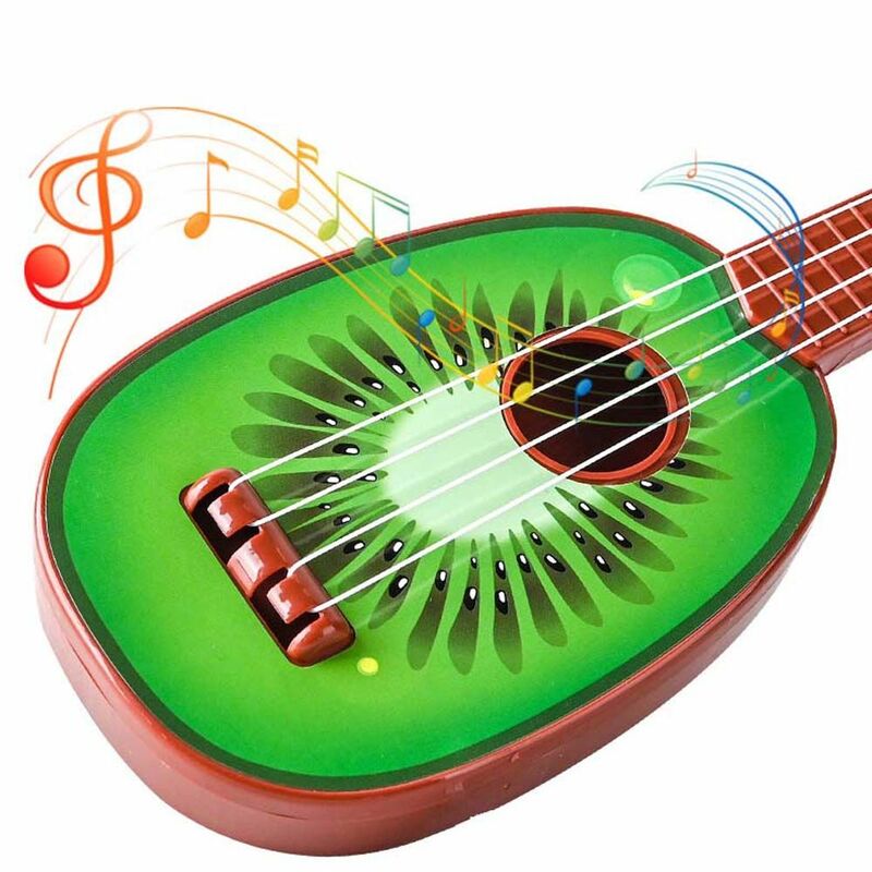 Frühe Bildung Kinderspiel zeug Obst Montessori Spielzeug Unterhaltung Ukulele Musik instrument Gitarre Spielzeug Musik instrument Spielzeug
