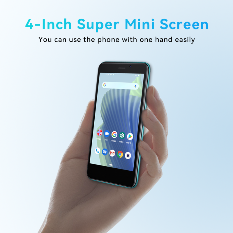 Cubot-J20 Mini Android 12 Smartphone, Dual SIM, 4G, 16GB ROM, Extensão 128GB, 2350mAh, GPS, Telemóveis