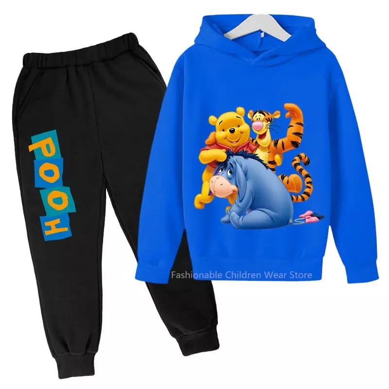 Hoodie & celana anak-anak, Hoodie motif Tigger Disney, bergaya Kombo dan fungsional untuk petualangan luar ruangan anak laki-laki & perempuan aktif!